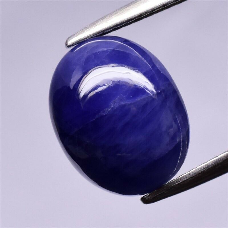 Genuine 6.79ct Cabochon Blue Sapphire 11.4 x 9.0 x 6.2mm Oval Opaque